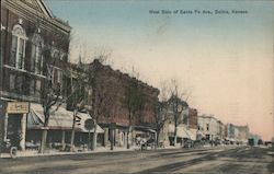 West Side of Santa Fe Ave. Postcard