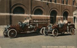 Fire Department Salina, KS Postcard Postcard Postcard