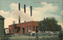 Electric Light & Power Plant Salina, KS Postcard Postcard Postcard