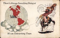 There's Always Something Doing at Salina, It's an Enterprising Town Postcard