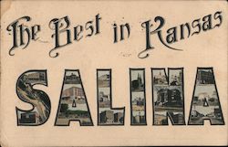 The Best in Kansas Salina Postcard