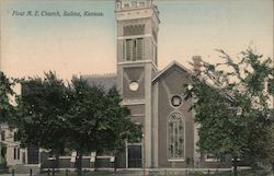 First M.E. Church Salina, KS Postcard Postcard Postcard