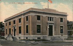 U.S. Post Office Manhattan, KS Postcard Postcard Postcard