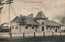 U.P. Depot Manhattan, KS Postcard Postcard Postcard