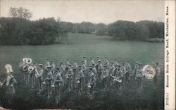 The Kansas State College Band Postcard