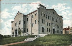 Auditorium, Kansas State Agricultural College Manhattan, KS Postcard Postcard Postcard