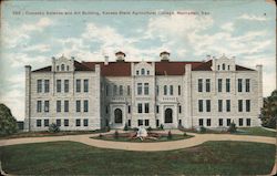 Domestic Science and Art Building, K.S.A.C. Postcard