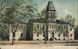 Central High School Building Postcard