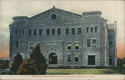 Auditorium, Kansas State Agricultural College Postcard