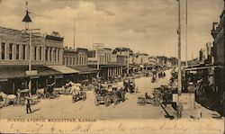 Poyntz Avenue Manhattan, KS Postcard Postcard Postcard