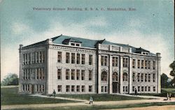 Veterinary Science Building, K.S.A.C. Postcard