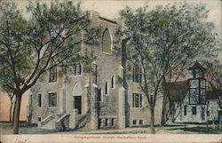 Congregational Church Manhattan, KS Postcard Postcard Postcard