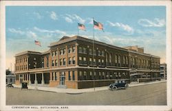 The Convention Hall in Hutchinson, Kansas Postcard