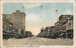 Main Street, Looking South Postcard