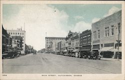 Main Street Hutchinson, KS Postcard Postcard Postcard