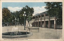 Scene In Riverside Park Hutchinson, KS Postcard Postcard Postcard