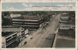 Birdseye View Looking North Hutchinson, KS Postcard Postcard Postcard