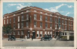 Clayton Hotel Salina, KS Postcard Postcard Postcard