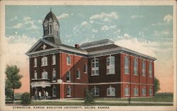 Gymnasium, Kansas Weleyan University Postcard