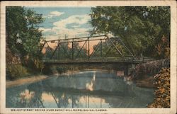 Walnut Street Bridge Over Smoky Hill River Salina, KS Postcard Postcard Postcard