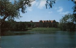 Morse Hall (Girls' Dormitory), Kansas State Teachers College Postcard