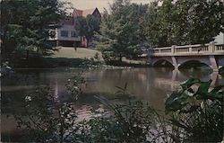 Morse Hall Residence Dorm, Wooster Lake - Kansas State Teachers College Postcard