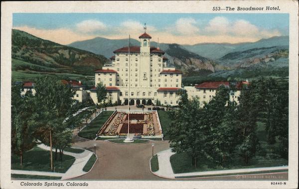 Broadmoor Hotel Colorado Springs CO Postcard   Card00086 Fr 