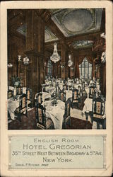 English Room, Hotel Gregorian Postcard