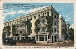 Clyde Court Apartments Postcard