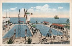 Carl Fisher Swimming Pool Miami Beach, FL Postcard Postcard Postcard