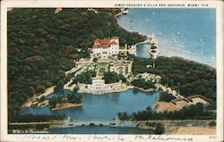 James Deering's Villa and Grounds Postcard