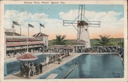 Roman Pool Miami Beach, FL Postcard Postcard Postcard