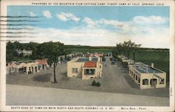 Panorama of the Mountain View Cottage Camp Postcard