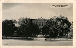 Ness County Court House Postcard