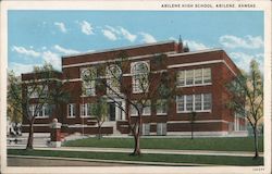 Abilene High School Kansas Postcard Postcard Postcard