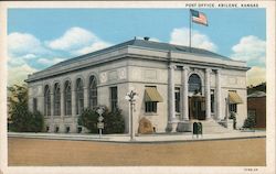 Post Office Abilene, KS Postcard Postcard Postcard