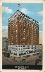 Hotel Melbourne, Grand and Lindell Boulevard Postcard