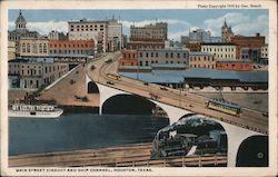 Main Street Viaduct and Ship Channel Postcard