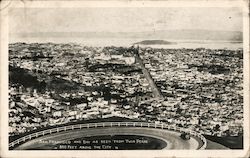 City and Bay As Seen From Twin Peaks Postcard