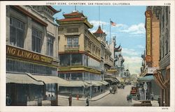 Street Scene, Chinatown Postcard