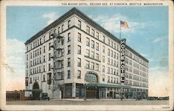 The Moore Hotel, Second Avenue at Virginia Postcard