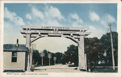 West Gate, Camp Funston Postcard