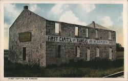 First Capitol of Kansas Postcard