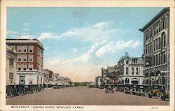 Main Street, Looking North Postcard