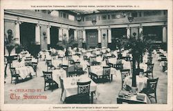 Washington Terminal Company Dining Room, Union Station Postcard