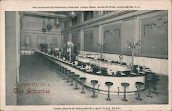 Washington Terminal Company Lunch Room, Union Station Postcard