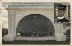 Music Shell at Mayo Park - R.L. Blakely, Director Postcard