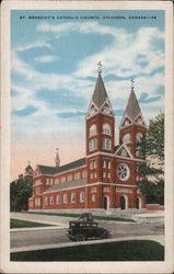 St. Benedict's Catholic Church Atchison, KS Postcard Postcard Postcard