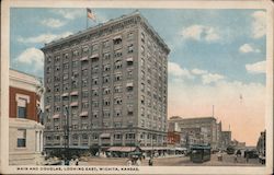 Main and Douglas Looking East Postcard