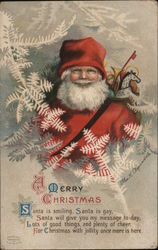 Santa is Smiling, Santa is Gay - Ellen H. Clapsaddle Postcard